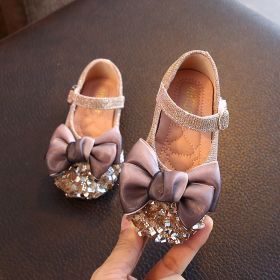 Baby Girls Shoes Children Kids Pearl Bling Sequins Single Princess Shoes Sandals Toddler Infant Kids Spring Summer Girls Shoes (Size: 27, Color: pink)