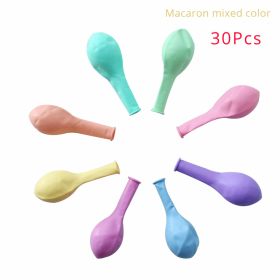 30/50pcs Macarons Latex Balloon Wedding Party Supply Birthday Baby Shower Decoration Arch Balloon 10inch Pastel Candy Air Globos (Ballon Size: 10inch, Color: 30pcs color A)