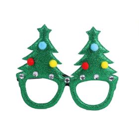 Christmas Decoration Photo Booth Props Frame For Kids Adult gift Santa Claus Elk Glasses Xmas Party Navidad Noel New Year decor (Color: 1pcs glasses D)