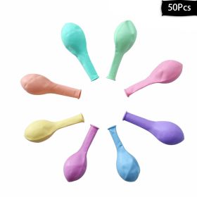 30/50pcs Macarons Latex Balloon Wedding Party Supply Birthday Baby Shower Decoration Arch Balloon 10inch Pastel Candy Air Globos (Ballon Size: 10inch, Color: 50pcs color A)