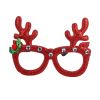 Christmas Decoration Photo Booth Props Frame For Kids Adult gift Santa Claus Elk Glasses Xmas Party Navidad Noel New Year decor