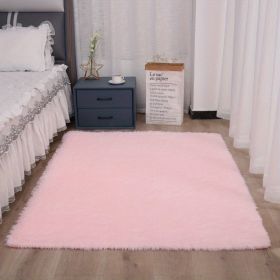 1pc, Soft Plush Area Rugs for Bedroom and Living Room - Fluffy and Fuzzy Shag Shaggy Carpet - Perfect for Kids, Girls, Boys (Size: 47.24*62.99inch, Color: pink)