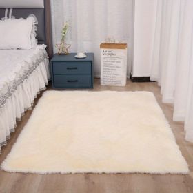 1pc, Soft Plush Area Rugs for Bedroom and Living Room - Fluffy and Fuzzy Shag Shaggy Carpet - Perfect for Kids, Girls, Boys (Size: 47.24*62.99inch, Color: Cream Color)