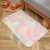 1pc, Tie-Dyed Plush Shag Furry Area Rug for Bedroom, Living Room, Nursery, and Kids Room