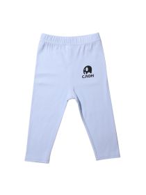 Baby Cotton Pants, Breathable and Comfortable (Size: 110cm, Color: Light Blue)