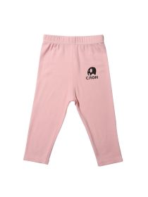 Baby Cotton Pants, Breathable and Comfortable (Size: 110cm, Color: pink)