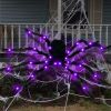 1pc, Halloween Light Up Spider, Spider Web Scary Giant Halloween Spider, Scene Decor, Festivals Decor, Room Decor, Home Decor, Corridors Decor,