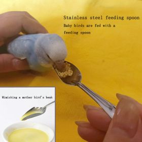 Bird Feeder; Parrot Feeder Baby Bird Feeding Hose Parrot Feeding Spoon Measuring Cup (Items: Feeding Spoon)