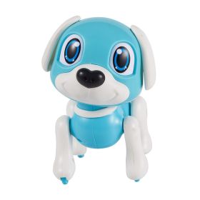 Electric Toy Smart Toy Dog; Baby Early Education Robot Dog; Singing Touch Toy Dog Head And Tail Swing (Color: Light Blue)