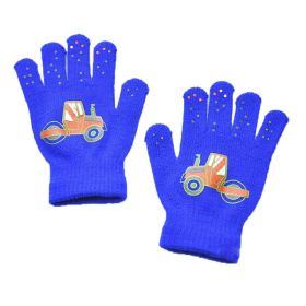 Warmom Children Gloves Winter Baby Boys Girls Warm Gloves Infant Baby Mittens Children Toddler Kids Full Finger Mittens (Color: blue)