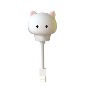 Christmas Lights; Christmas Decoration LED Bed Bedside Lamp ; Kids USB Night Light; Cute Cartoon Night Light (Style: Little White Cat)