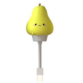 Christmas Lights; Christmas Decoration LED Bed Bedside Lamp ; Kids USB Night Light; Cute Cartoon Night Light (Style: Yellow Pear)