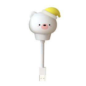 Christmas Lights; Christmas Decoration LED Bed Bedside Lamp ; Kids USB Night Light; Cute Cartoon Night Light (Style: Hooded Bear)