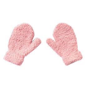 Warm Plush Thick Warm Baby Gloves Winter Plus Velvet Mittens Children Kid Coral Fleece Full Finger Gloves For 1-4Y Kids Gloves (Ships From: China, Color: F Style 6)