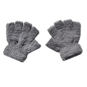 Warm Plush Thick Warm Baby Gloves Winter Plus Velvet Mittens Children Kid Coral Fleece Full Finger Gloves For 1-4Y Kids Gloves (Ships From: China, Color: GG Style 30)