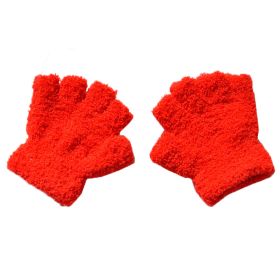 Warm Plush Thick Warm Baby Gloves Winter Plus Velvet Mittens Children Kid Coral Fleece Full Finger Gloves For 1-4Y Kids Gloves (Ships From: China, Color: DD Style 27)