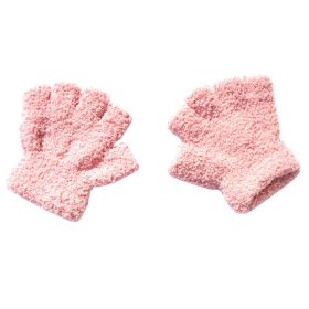 Warm Plush Thick Warm Baby Gloves Winter Plus Velvet Mittens Children Kid Coral Fleece Full Finger Gloves For 1-4Y Kids Gloves (Ships From: China, Color: FF Style 29)