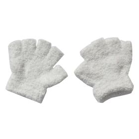 Warm Plush Thick Warm Baby Gloves Winter Plus Velvet Mittens Children Kid Coral Fleece Full Finger Gloves For 1-4Y Kids Gloves (Ships From: China, Color: CC Style 26)