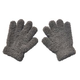 Warm Plush Thick Warm Baby Gloves Winter Plus Velvet Mittens Children Kid Coral Fleece Full Finger Gloves For 1-4Y Kids Gloves (Ships From: China, Color: G Style 7)