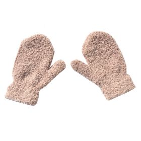 Warm Plush Thick Warm Baby Gloves Winter Plus Velvet Mittens Children Kid Coral Fleece Full Finger Gloves For 1-4Y Kids Gloves (Ships From: China, Color: D Style 4)