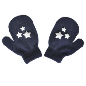 Warm Plush Thick Warm Baby Gloves Winter Plus Velvet Mittens Children Kid Coral Fleece Full Finger Gloves For 1-4Y Kids Gloves (Ships From: China, Color: W Style 21)