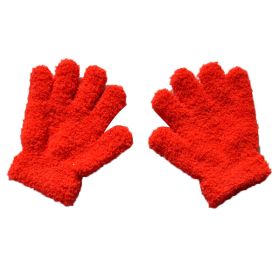 Warm Plush Thick Warm Baby Gloves Winter Plus Velvet Mittens Children Kid Coral Fleece Full Finger Gloves For 1-4Y Kids Gloves (Ships From: China, Color: J Style 9)