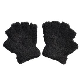 Warm Plush Thick Warm Baby Gloves Winter Plus Velvet Mittens Children Kid Coral Fleece Full Finger Gloves For 1-4Y Kids Gloves (Ships From: China, Color: BB Style 25)