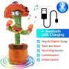 Bluetooth Dancing Cactus 60/120 Songs Speaker Talking Usb Chargeable Voice Repeat Plush Cactus Toy Dance Stuffed Toy Baby Girls