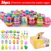 2023 Easter Eggs Happy Easter Decorations Plastic Easter Eggs Candies Chocolate Gift Boxes Colorful Egg DIY Craft for Kids Gift