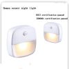 LED Night Light EU Plug In Smart Motion Sensor Light 220V Wall Lamp for Home Aisle WC Hallway Stair Kitchen Bedroom Night Lamp