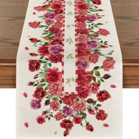 Table Runners Decor Valentine's Day Printed Tablecloth (Size: 33x183 cm, Color: Style 24)