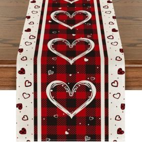 Table Runners Decor Valentine's Day Printed Tablecloth (Size: 33x183 cm, Color: Style 21)