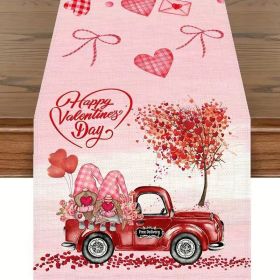 Home Decor Valentine's Day Printed Tablecloth (Size: 33x183 cm, Color: Style 9)