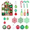 Christmas Tree Ornaments, 70 PC Shatterproof Plastic Christmas Ball Ornaments