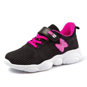 Kids Sneakers Comfortable Soft Girls Sports Shoes Breathable Baby Shoes Running Shoes For Children Outdoor Walking Footwear (Size: 9, Color: black sport shoes)