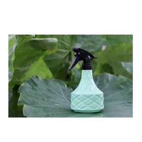 Plastic Spray Bottle Plant Mister Adjustable Nozzle (Color: green)