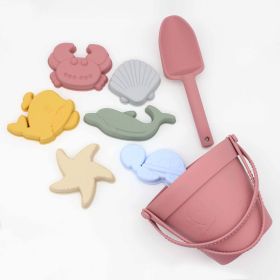 Baby Ocean Series Parent-Child Sand Digging Toy Set (Color: pink, Size/Age: Average Size (0-8Y))