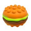 Pop Hamburger Spongy Toy Silicone Simulation Bread Memory Rising Interactive Fidget Toy Super Soft for Office Decompress