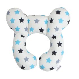 Infant Pillow Baby Bed U-Shaped Safety Seat Neck Guard Fixed Stereotyped Stroller Pillow (Size: OPP, Color: Star)