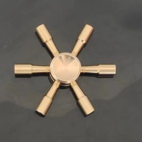 High-speed Spinning Metal Fidget Spinner Decompression Toy (Material: Pure copper, Style: Model1)