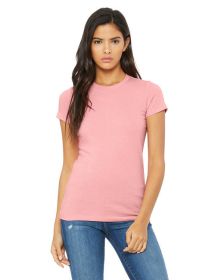 Ladies' The Favorite T-Shirt - AQUA - S (Size: L, Color: pink)