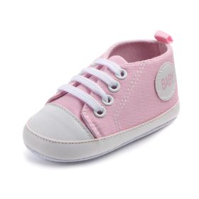 Canvas Classic Sports Sneakers Baby Boys Girls First Walkers Shoes Infant Toddler Soft Sole Anti-slip Baby Shoes (Size: 12cm, Style: 10)