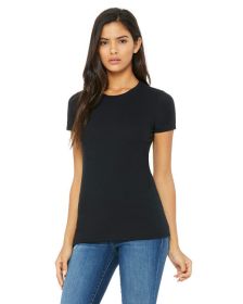 Ladies' The Favorite T-Shirt - AQUA - S (Size: S, Color: SOLID BLK BLEND)