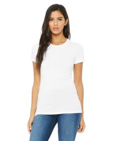 Ladies' The Favorite T-Shirt - AQUA - S (Size: S, Color: SOLID WHT BLEND)