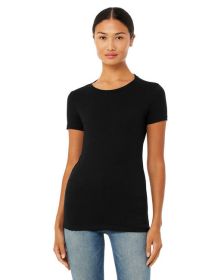 Ladies' The Favorite T-Shirt - AQUA - S (Size: XL, Color: BLACK HEATHER)