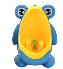 Ergonomic Frog Children Baby Potty Toilet (Color: Yellow Blue)