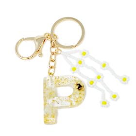 Baby Daisy Initial Key Chain (Size: P)