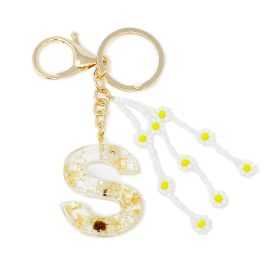 Baby Daisy Initial Key Chain (Size: S)