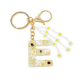 Baby Daisy Initial Key Chain (Size: E)