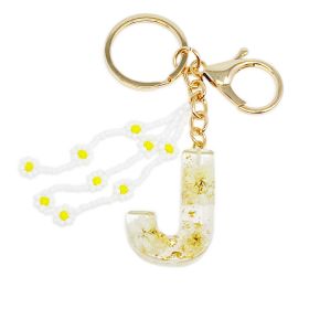 Baby Daisy Initial Key Chain (Size: J)